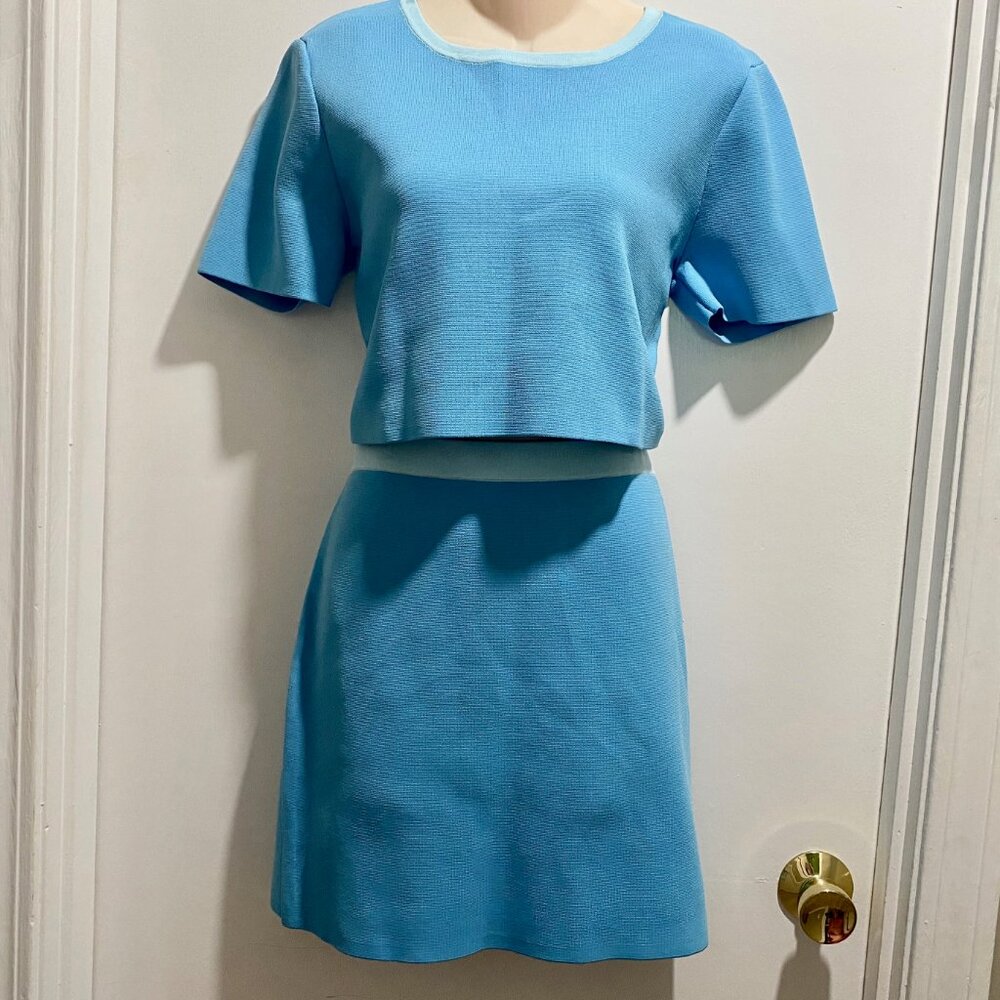 NWT House of Harlow 1960 2PC Mod Retro Preppy Y2K Minimalist A-Line Skirt Set L